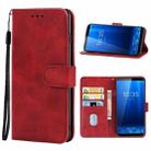 Leather Phone Case For CUBOT X18 Plus(Red) - 1