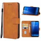 Leather Phone Case For CUBOT X18 Plus(Brown) - 1