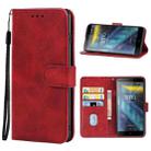 Leather Phone Case For DOOGEE X50L(Red) - 1