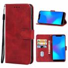 Leather Phone Case For DOOGEE X70(Red) - 1