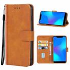 Leather Phone Case For DOOGEE X70(Brown) - 1