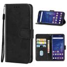 Leather Phone Case For Fujitsu Arrows 5G F-51A(Black) - 1