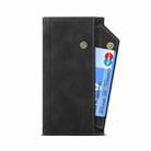 For Samsung Galaxy A73 5G Retro Frosted Leather Phone Case(Black) - 4