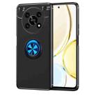 For Honor X30 5G Ring Holder 360 Degree Rotating TPU Case(Black Blue) - 1