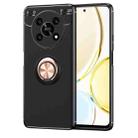 For Honor X30 5G Ring Holder 360 Degree Rotating TPU Case(Black Rose Gold) - 1