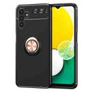For Samsung Galaxy A13 5G Ring Holder 360 Degree Rotating TPU Case(Black Rose Gold) - 1