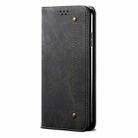 For OPPO Reno7 5G Denim Texture Casual Style Leather Phone Case(Black) - 2