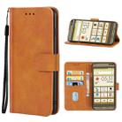 Leather Phone Case For Kyocera Basio 3(Brown) - 1