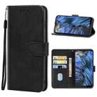 Leather Phone Case For Leangoo M12(Black) - 1