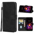 Leather Phone Case For LG X power 3(Black) - 1