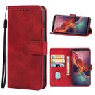 Leather Phone Case For Oukitel K10(Red) - 1