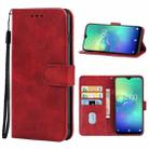 Leather Phone Case For Oukitel C15 Pro(Red) - 1