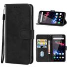 Leather Phone Case For Oukitel K12(Black) - 1