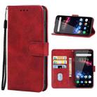 Leather Phone Case For Oukitel K12(Red) - 1