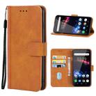 Leather Phone Case For Oukitel K12(Brown) - 1