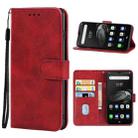 Leather Phone Case For Ulefone Armor 7E(Red) - 1