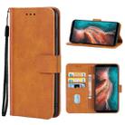 Leather Phone Case For Ulefone P6000 Plus(Brown) - 1