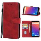 Leather Phone Case For Ulefone Power 3 / Power 3S(Red) - 1