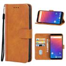 Leather Phone Case For Ulefone Power 3 / Power 3S(Brown) - 1