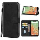 Leather Phone Case For UMIDIGI A3X(Black) - 1