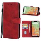 Leather Phone Case For UMIDIGI A3X(Red) - 1