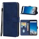Leather Phone Case For Vernee X(Blue) - 1