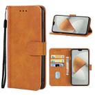 Leather Phone Case For vivo V23 Pro(Brown) - 1