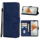 Leather Phone Case For vivo V23 Pro(Blue) - 1