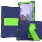 For Samsung Galaxy Tab A8 10.5 2021 Two-Color Robot Silicone + PC Tablet Case(Navy Blue + Yellow Green) - 1