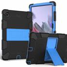 For Samsung Galaxy Tab A8 10.5 2021 Two-Color Robot Silicone + PC Tablet Case(Black + Blue) - 1