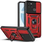 For OPPO Realme C21Y Sliding Camera Cover TPU+PC Phone Case(Red) - 1