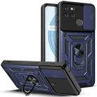 For OPPO Realme C21Y Sliding Camera Cover TPU+PC Phone Case(Blue) - 1