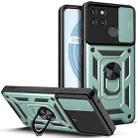 For OPPO Realme C21Y Sliding Camera Cover TPU+PC Phone Case(Green) - 1