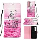 For Samsung Galaxy S22+ 5G 3D Painting Flip Leather Case with Holder(Beautiful) - 1