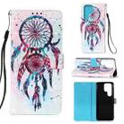 For Samsung Galaxy S22 Ultra 5G 3D Painting Flip Leather Case with Holder(Wind Chimes) - 1