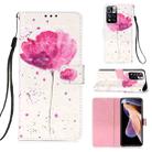 For Xiaomi Redmi Note 11 Pro 3D Painting Flip Leather Case with Holder(Flower) - 1