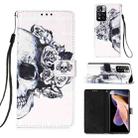 For Xiaomi Redmi Note 11 Pro 3D Painting Flip Leather Case with Holder(Skull) - 1