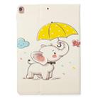 For iPad 10.2 Colored Drawing Pattern Horizontal Flip PU Leather Case with Holder & Card Slots & Wallet(Umbrella Elephant) - 3