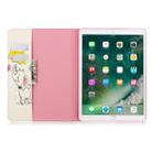For iPad 10.2 Colored Drawing Pattern Horizontal Flip PU Leather Case with Holder & Card Slots & Wallet(Umbrella Elephant) - 4