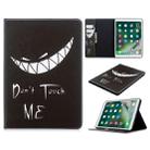 For iPad 10.2 Colored Drawing Pattern Horizontal Flip PU Leather Case with Holder & Card Slots & Wallet(Smirk) - 1