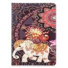 For iPad 10.5 inch Colored Drawing Pattern Horizontal Flip PU Leather Case with Holder & Card Slots & Wallet(Flower Elephant) - 2