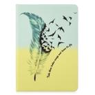For iPad 10.5 inch Colored Drawing Pattern Horizontal Flip PU Leather Case with Holder & Card Slots & Wallet(Feather) - 2