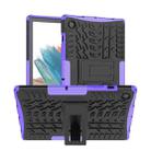 For Samsung Galaxy Tab A8 10.5 (2021) Tire Texture TPU + PC Tablet Case(Purple) - 1