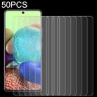 50 PCS 0.26mm 9H 2.5D Tempered Glass Film For Samsung Galaxy A73 - 1