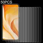 50 PCS 0.26mm 9H 2.5D Tempered Glass Film For Xiaomi Mi 11 Lite 5G - 1