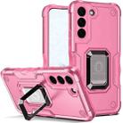 For Samsung Galaxy S22+ 5G Ring Holder Non-slip Armor Phone Case(Pink) - 1