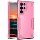 For Samsung Galaxy S22 Ultra 5G Non-slip Armor Phone Case(Pink) - 1