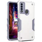For TCL 20 XE Non-slip Armor Phone Case(White) - 1