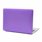 For MacBook Air 13.3 inch A1932 / A2179 / A2337 Laptop Carbon Fiber Plastic Protective Case(Purple) - 1