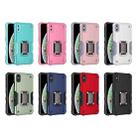 For iPhone XS Max Ring Holder Non-slip Armor Phone Case(Mint Green) - 2